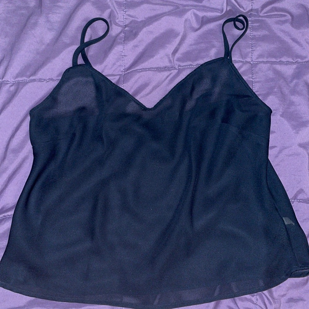 Black Mesh Camisole Size 16